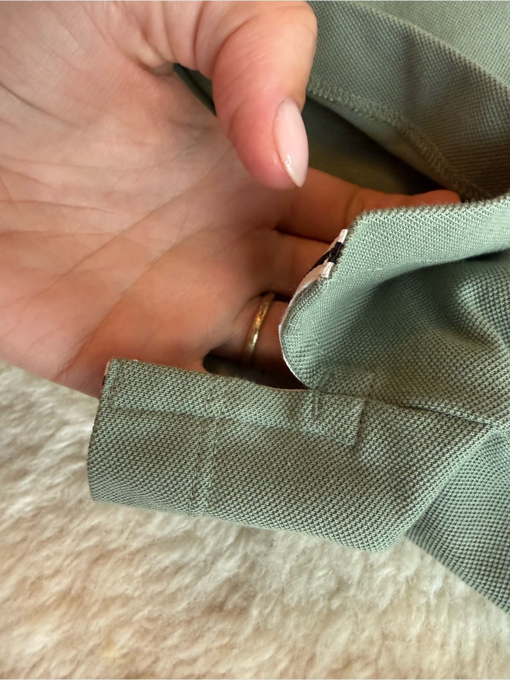 Stone Island Military Olive Polo Shirt - Picture 4 of 12